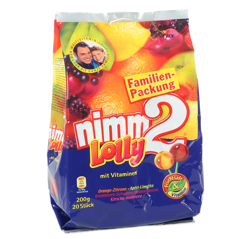 Nimm2 二宝 水果味棒棒糖 200g 14.51元