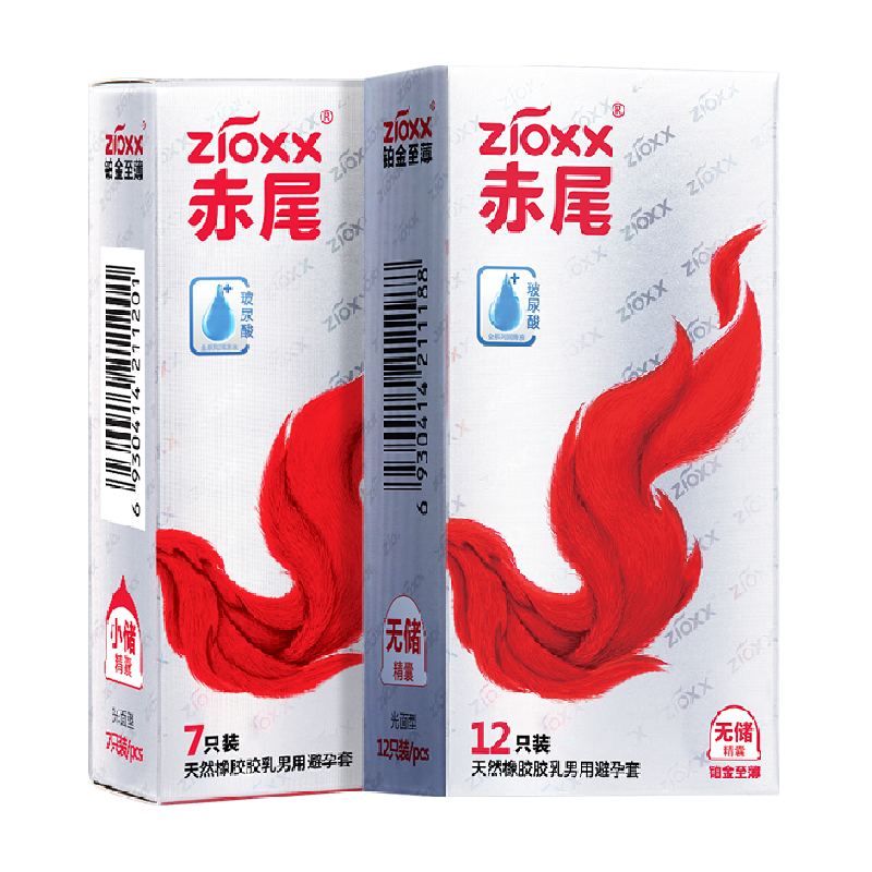 zioxx 赤尾 铂金无储系列 安全套 19只（无储12+小储7） ￥44.65