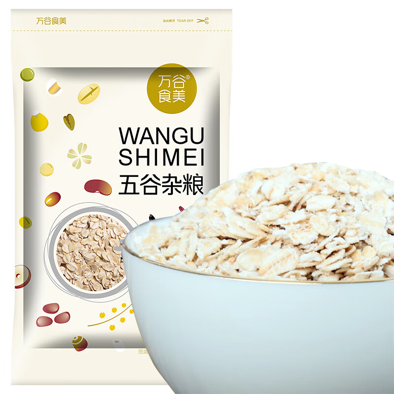 万谷食美 燕麦片750g 早餐食品 熟燕麦片 帕梅拉晚餐 4.41元（需用券）