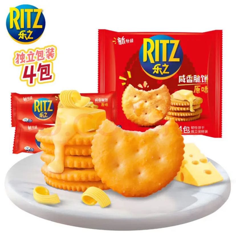 RITZ 卡夫乐 乐之原味薄片香脆饼干 咸味400g 家庭装 9.52元