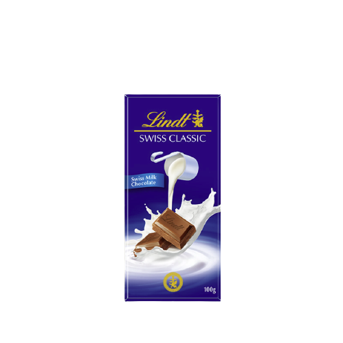 88VIP：Lindt 瑞士莲 Swiss Classic瑞士经典 牛奶巧克力 100g 排块装 29.21元