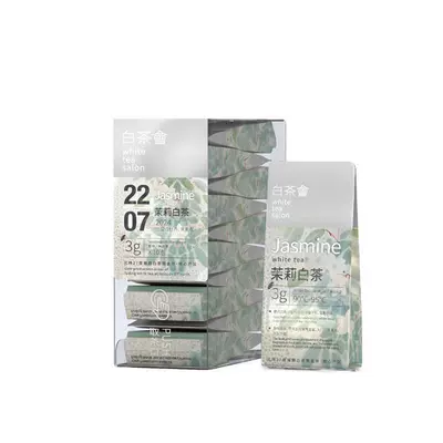 六妙 白茶会福鼎 白茶白牡丹茉莉花茶 3g*10泡 28元（需领券）