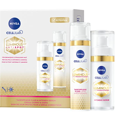 【含税直邮】Nivea 妮维雅 Cellular LUMINOUS 630® 防晒+精华液套装 到手约￥285.28