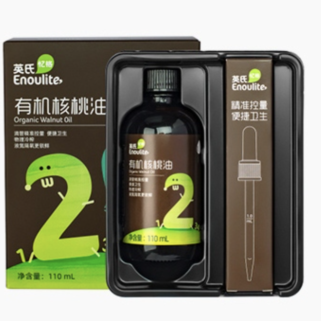 Enoulite 英氏 有机核桃油 2阶 110ml 45.52元（需用券）