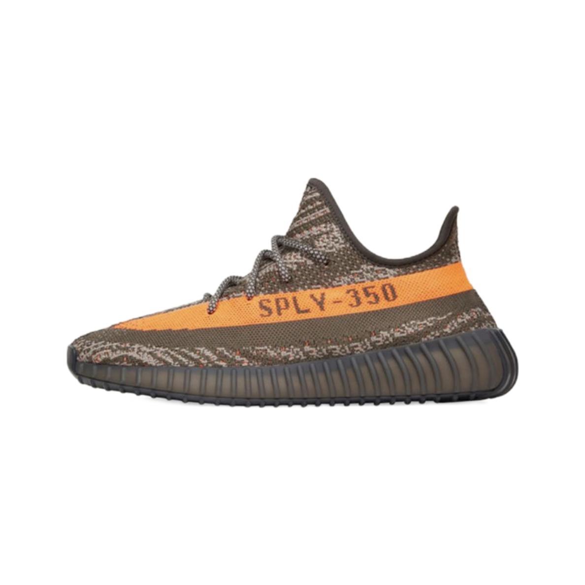 adidas ORIGINALS Yeezy Boost 350 V2 中性休闲运动鞋 HQ7045 深军绿/浅灰/橙色 36.5 721.41