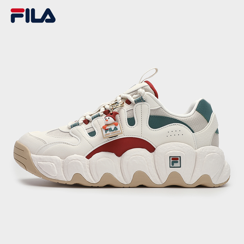 FILA 斐乐 老爹鞋女鞋运动鞋2024春圣诞可颂面包鞋 145元