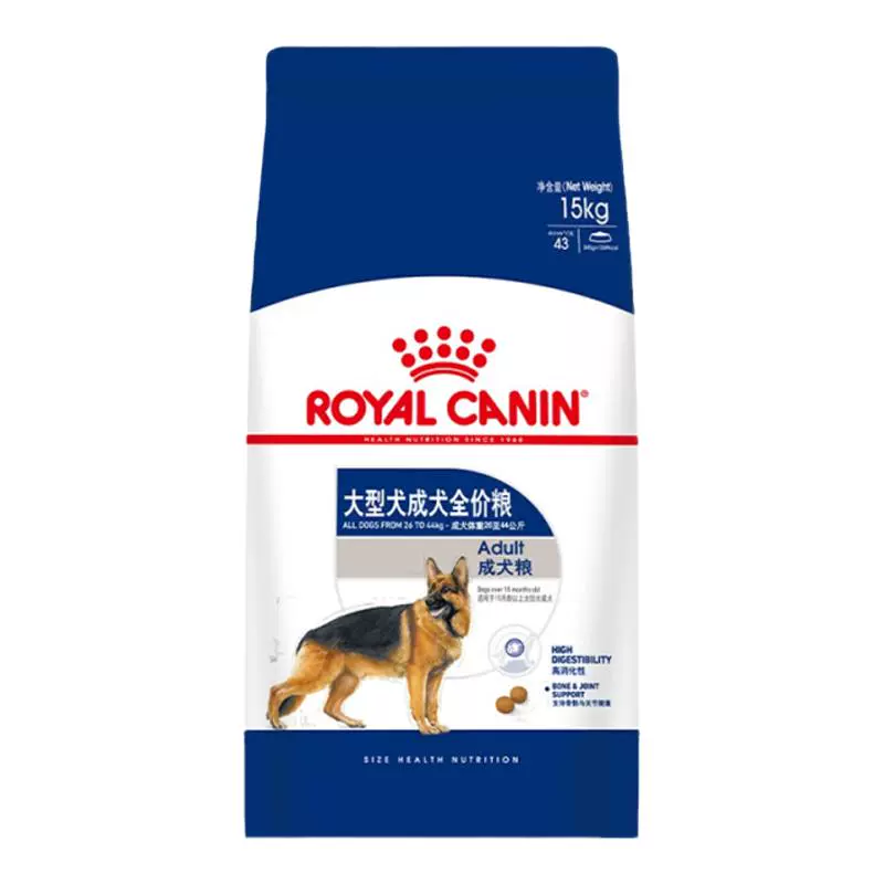 ROYAL CANIN 皇家 大型犬成犬全价粮 GR26/15kg ￥412.3