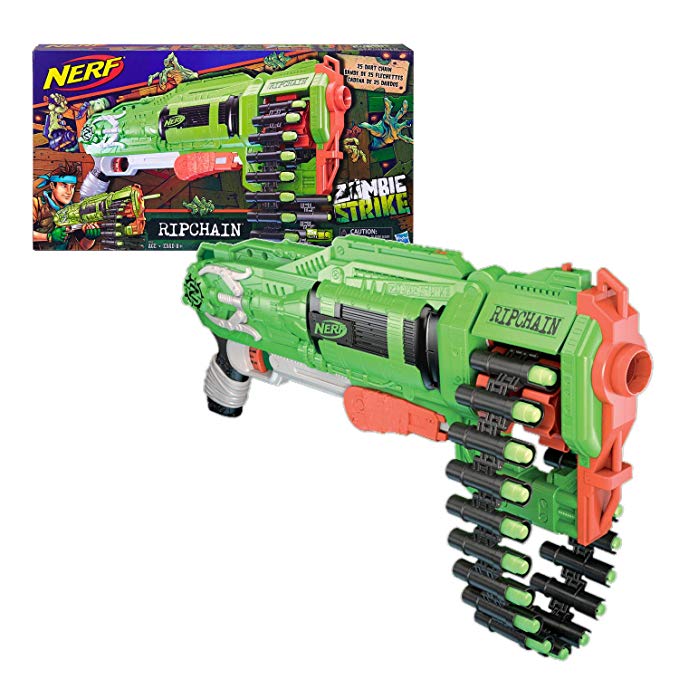 hasbro 孩之宝 nerf 热火 僵尸系列 ripchain 弹链式发射器e2146 4.