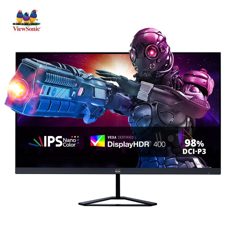 ViewSonic 优派 VX2758-2K-PRO-6 27英寸 IPS G-sync FreeSync 显示器（2560×1440、180Hz、100%s