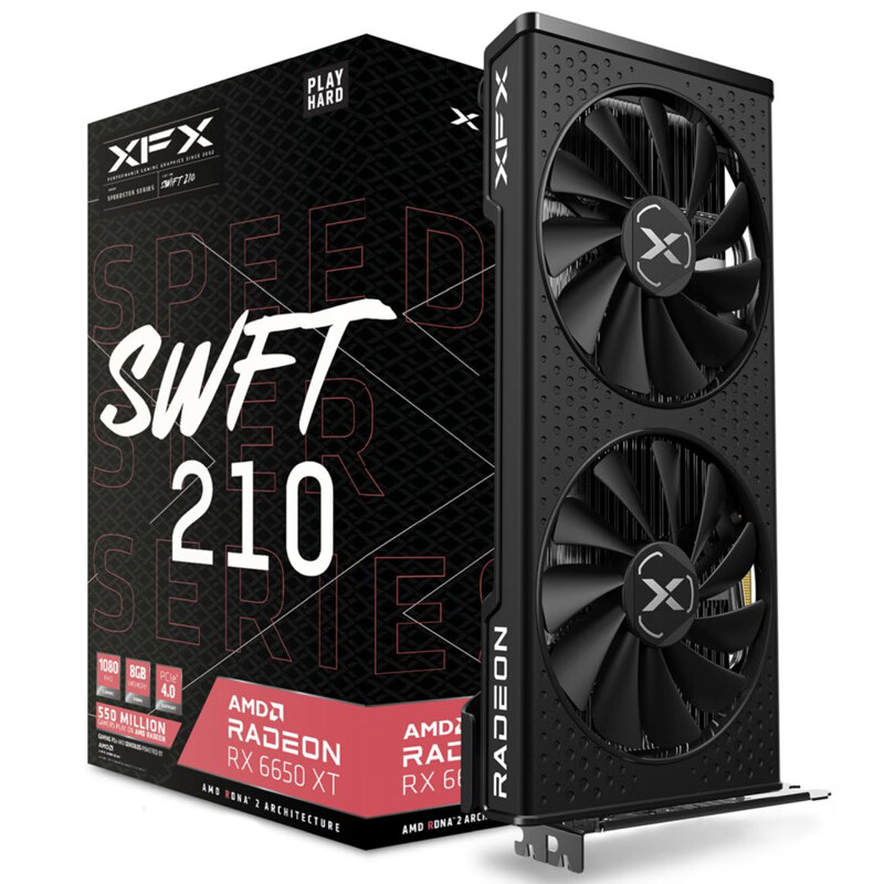 XFX 讯景 RX6650XT 战狼版 独立显卡 8GB 1499元（需用券）