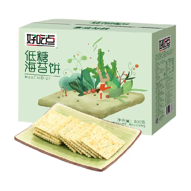 好吃点 低糖海苔饼 800g ￥11.74