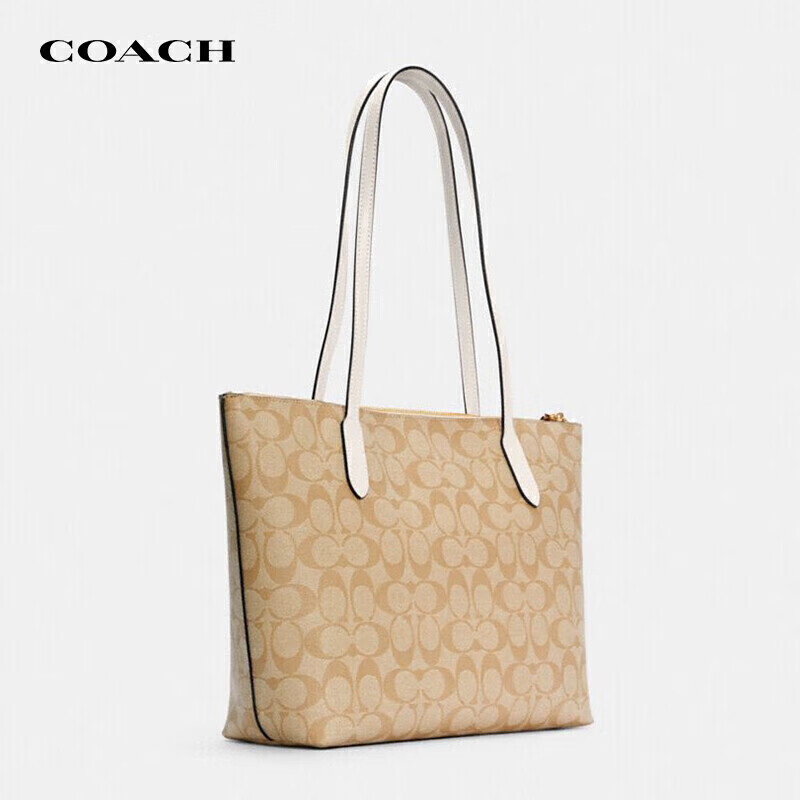 COACH 蔻驰 奢侈品TOTE女士包送女友单肩拉链托特包4455 959.1元（需用券）