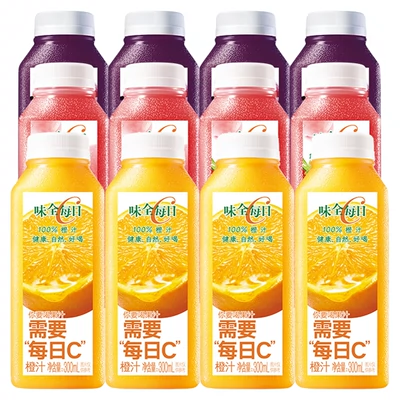 再降价、88VIP、需福袋：WEICHUAN 味全 每日C果汁 饮料橙汁葡萄汁莓桃味 300ml×