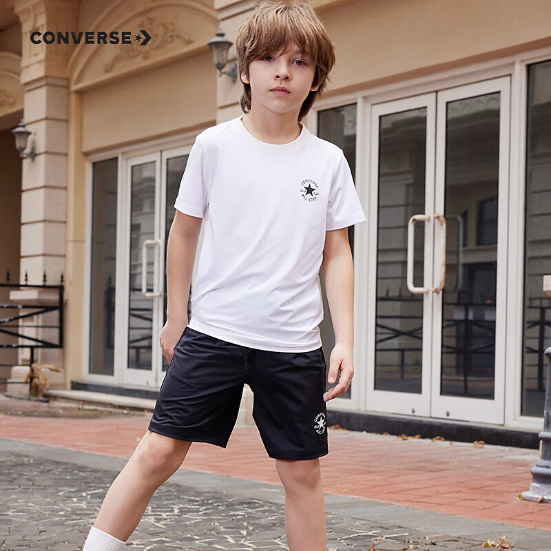 CONVERSE 匡威 20点：Converse匡威 儿童短袖T恤短裤速干2件套装 89元包邮（需用