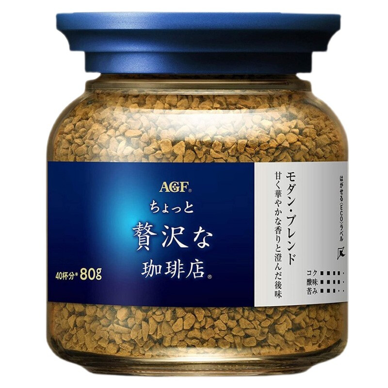 AGF 马克西姆 冻干速溶黑咖啡粉 80g 蓝白罐 18.31元（需用券）