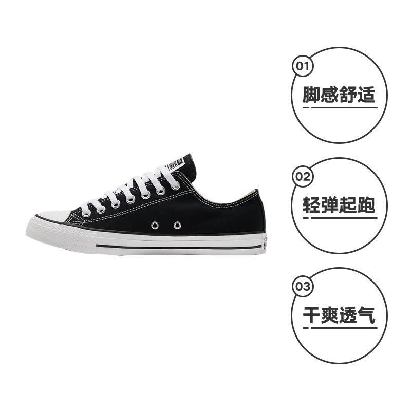 CONVERSE 匡威 男女情侣低帮经典帆布鞋休闲运动板鞋101001 235.6元