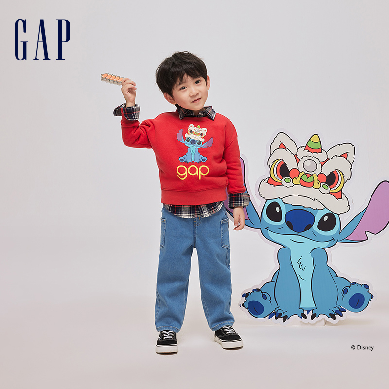 Gap 盖璞 【史迪奇联名】男女幼童抓绒卫衣 224元包邮（需用券）