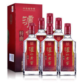 luzhoulaojiao 泸州老窖 特曲 浓香型白酒 整箱装 52度500ml×6瓶