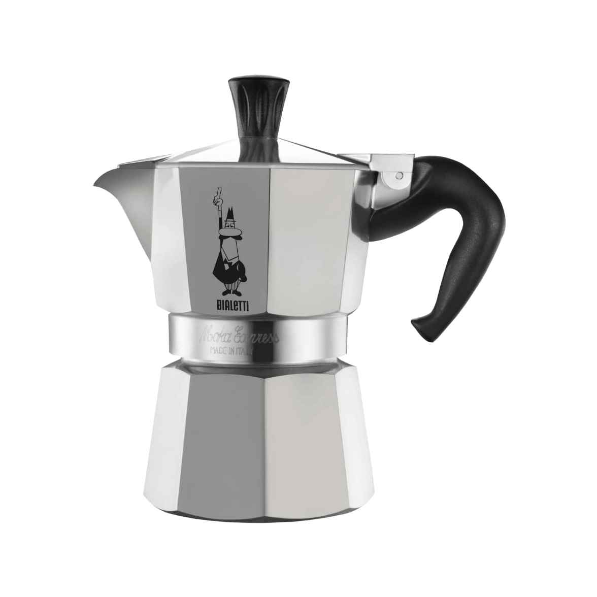 【含税直邮】Bialetti 炉灶式意式浦缩咖啡壶 适用于燃气炉灶 铝材质 130.0毫升 铝色 06799