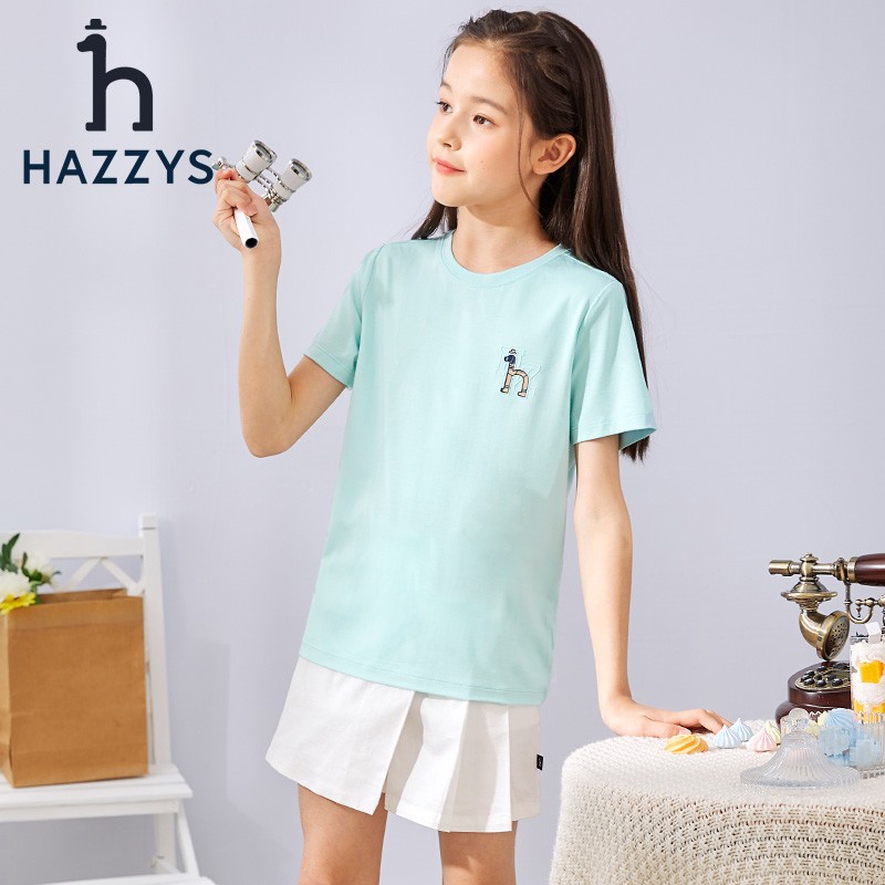 PLUS会员：HAZZYS 哈吉斯 儿童T恤 97.31元（双重优惠）