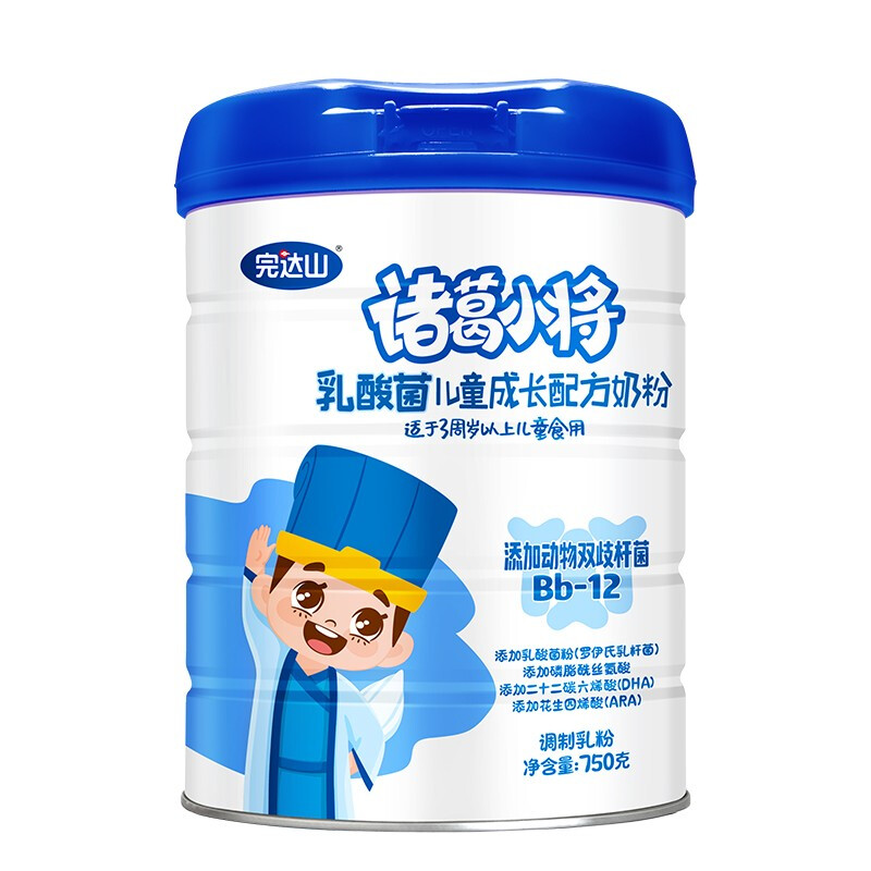 完达山 诸葛小将系列 乳酸菌儿童奶粉 国产版 4段 800g 108元