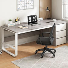 SHICY 实采 新品电脑桌台式家用办公桌现代简约带抽屉书桌桌椅组合卧室学生