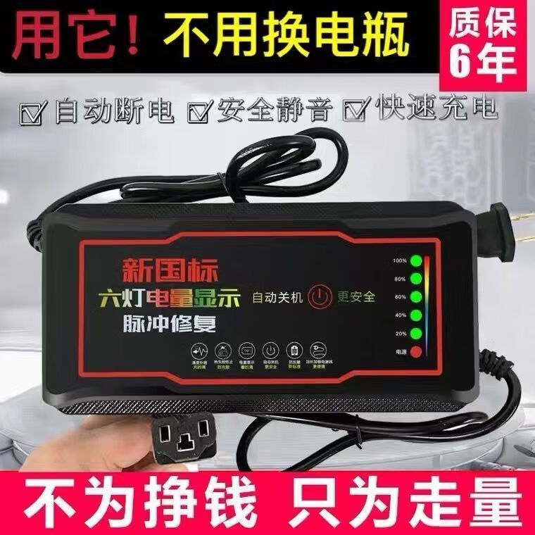 工马适用于自动断电充电器48V60V72爱玛智能通 旗舰款 60V20AH通用T孔 42元（需