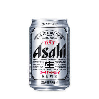 朝日(asahi) 啤酒 (超爽生) 330ml*24听 *2件 119.9元