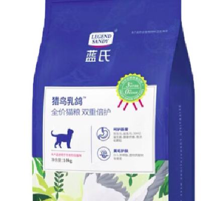 蓝氏 猎鸟乳鸽猫粮10kg 334.71元（需领券）