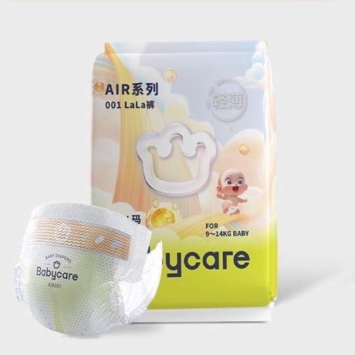 babycare 纸尿裤 air001 M 4片 9.41元