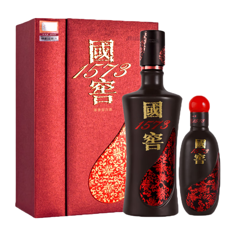 国窖1573 白酒52度 高度白酒 收藏送礼礼盒 52度 500mL 1瓶 +100ml 君雅礼盒+凑单