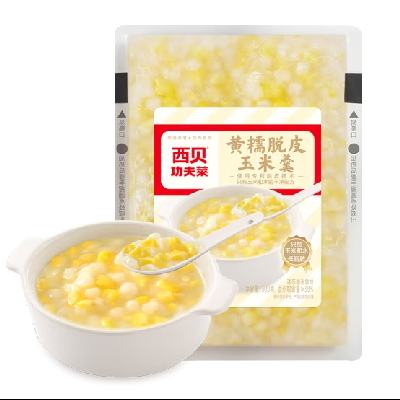 西贝莜面村 黄糯脱皮玉米羹 300g*10件 89元包邮（需领券，合8.9元/件）