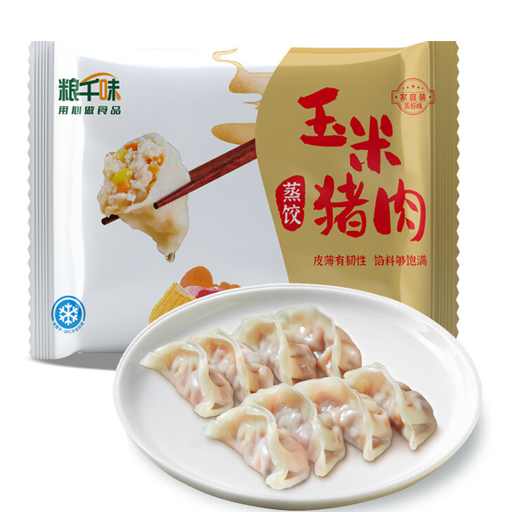 粮千味 玉米猪肉饺子1000g（约50只） 5.43元（需买5件，需用券）