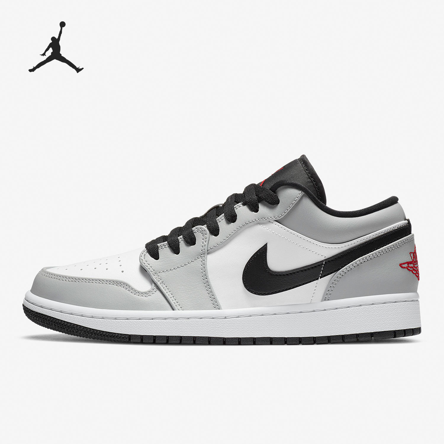 NIKE 耐克 AIR JORDAN 正代系列 Air Jordan 1 Low 男子篮球鞋 553558-030 烟灰白 40.5 1129