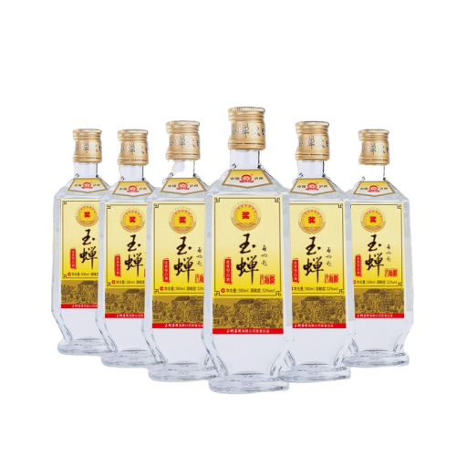 YUCHAN 玉蝉老酒 大曲光瓶 52度 500mL *6瓶 192.2元（需用券）