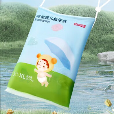 京东京造 轻薄呼吸系列 婴儿拉拉裤 XL3片 1.9元（需用券）