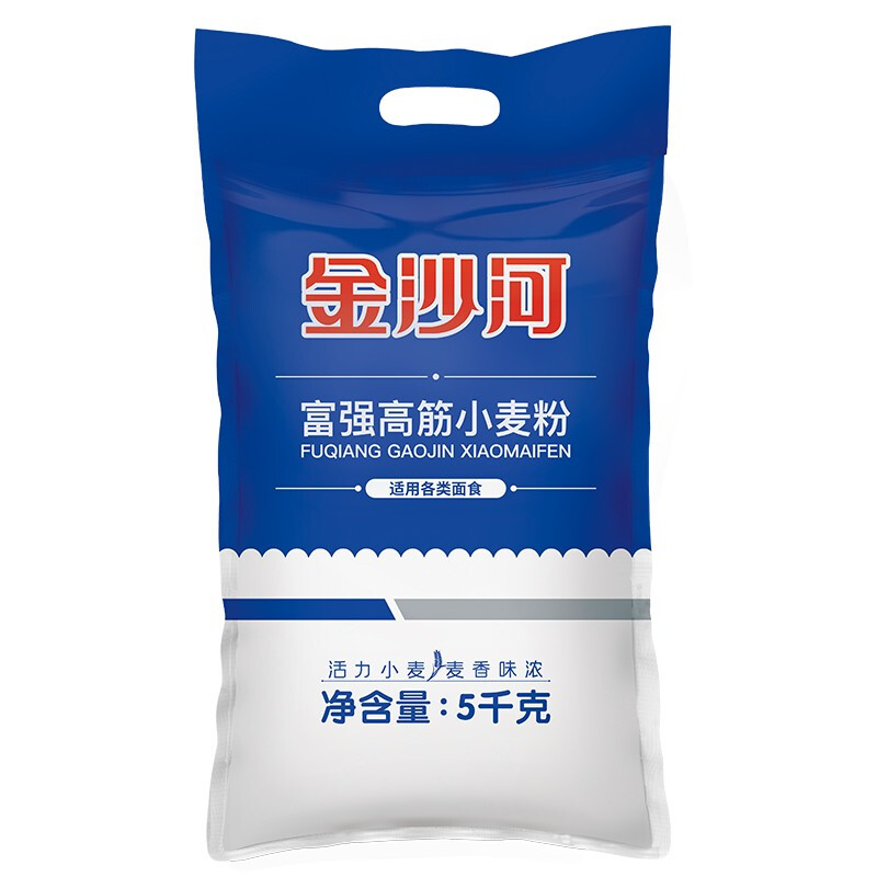 金沙河 富强高筋小麦粉 5kg 16.9元