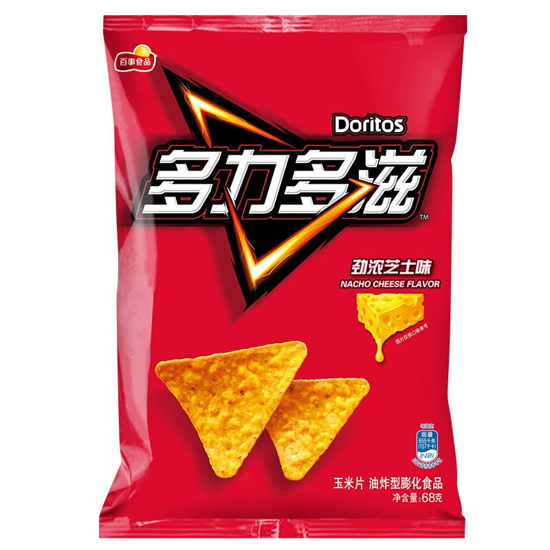 Doritos 多力多滋 、plus会员：Doritos 多力多滋 玉米片 劲浓芝士味 68g 1.48元