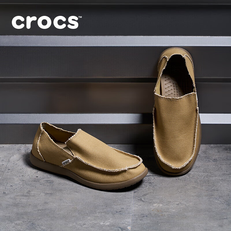 crocs 卡骆驰 男士圣克鲁兹一脚蹬休闲鞋10128 卡其-261 41 313.15元（需用券）