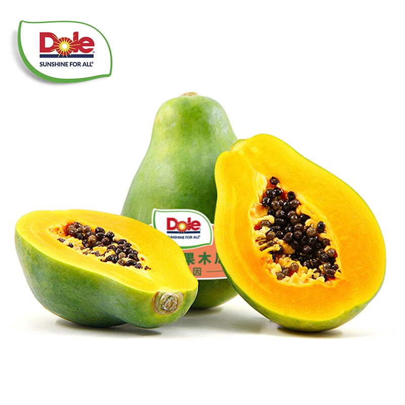 Dole 都乐 非转基因木瓜 4只装 单果460g 大果 29.65元（需领券）