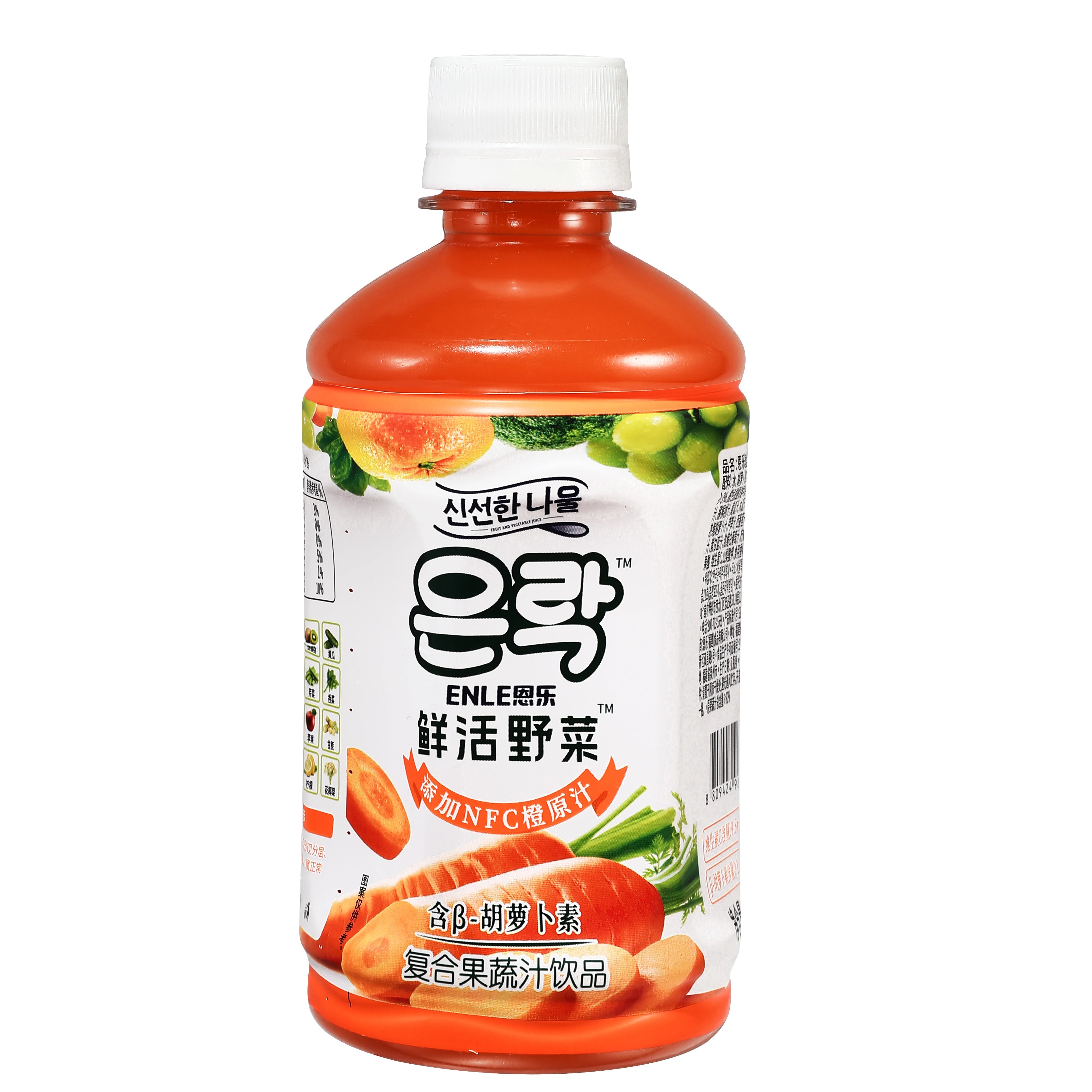 恩乐 复合果蔬汁饮品含胡萝卜素含维C添加17种混合蔬果350ml*7瓶装 16.9元（需