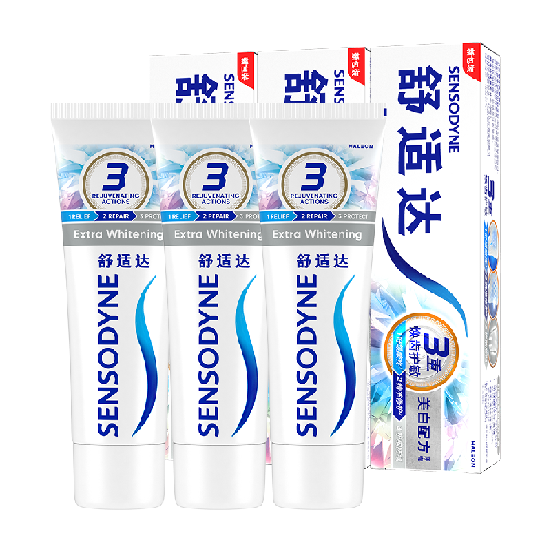 SENSODYNE 舒适达 基础护理系列 抗敏感美白配方牙膏 300g ￥42.24