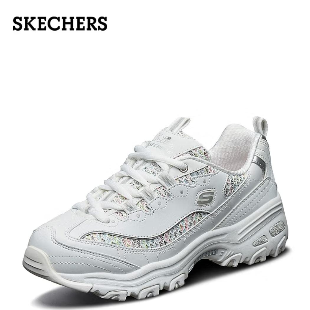 Plus会员、需砸蛋：Skechers 斯凯奇 经典熊猫鞋 老爹鞋女运动厚底增高 复古秋