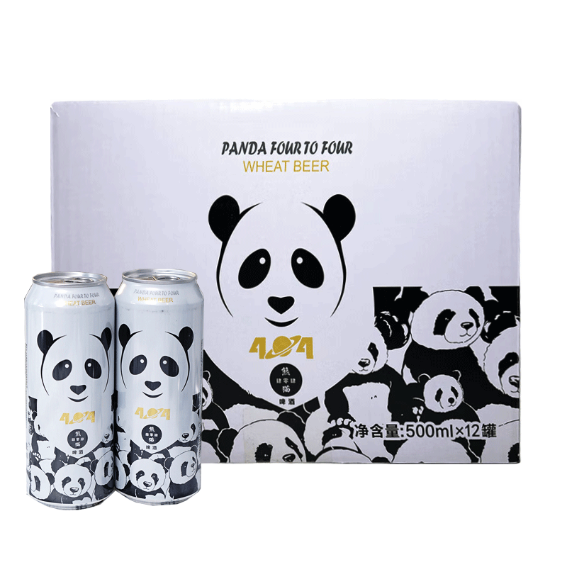 Panda Not Found 404 熊猫肆零肆 10° 精酿啤酒 500ml*12罐 整箱装 34.56元/件 包邮（