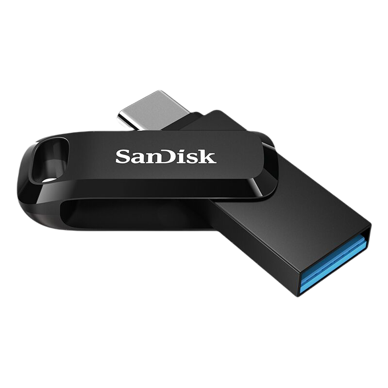 SanDisk 高速至尊酷柔系列 SDDDC3-128G-Z46 USB 3.1 U盘 黑色 128GB USB-A/Type-C双口 52.5