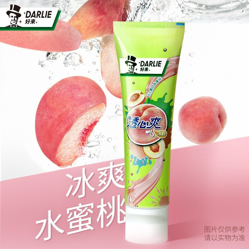 DARLIE 好来 原黑人牙膏 透心爽冰桃水蜜桃味柠檬口味含氟 冰桃 果香型 120g 2