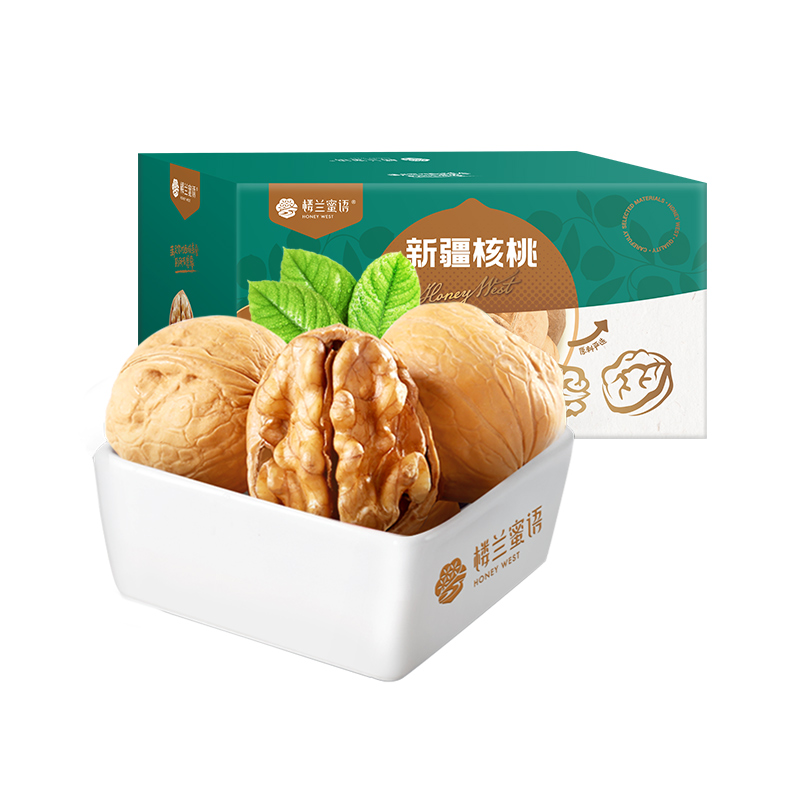 88VIP：楼兰蜜语 新疆原味薄皮核桃 1500g 箱装 22.39元