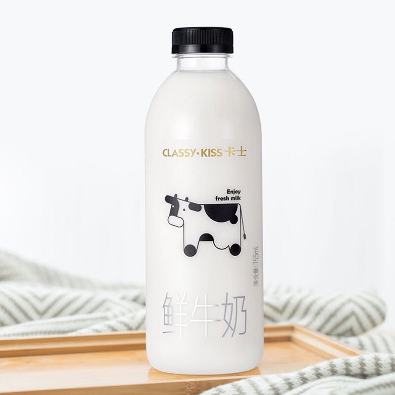 卡士 鲜牛奶 755ml 14.9元