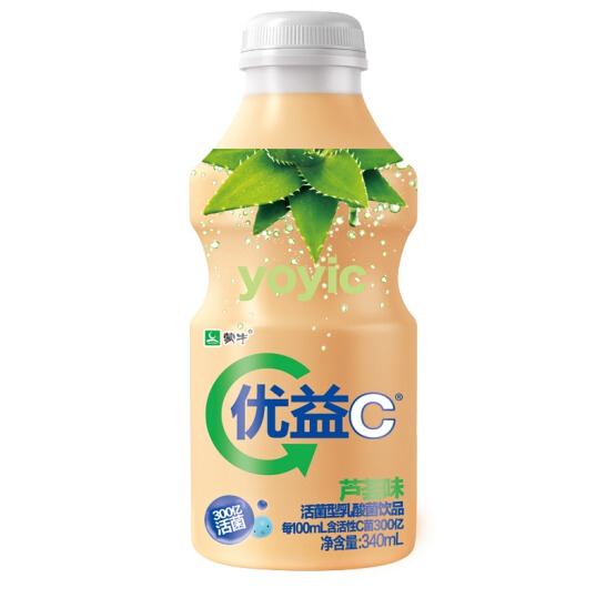 蒙牛 优益c 活菌型乳酸菌乳饮品 芦荟味 340ml*22瓶 49元(双重优惠)