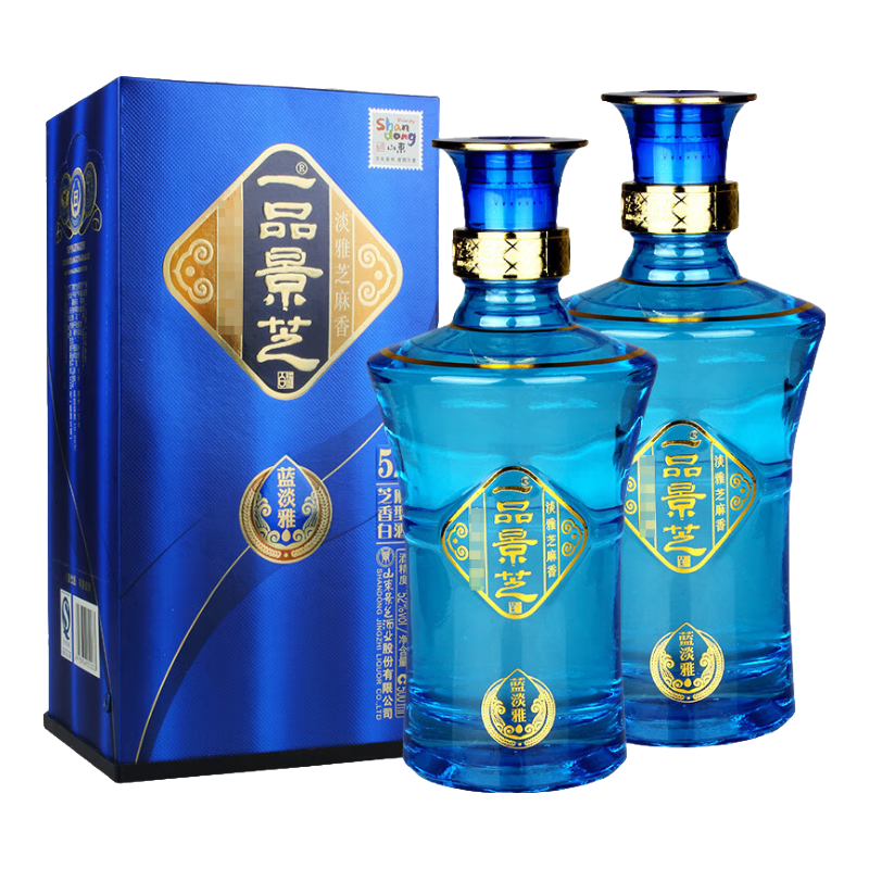 puls会员：一品景芝 蓝淡雅 芝麻香52度 500mL*2瓶 173.45元